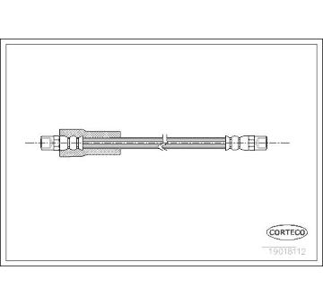 Brzdová hadice CORTECO 19018112
