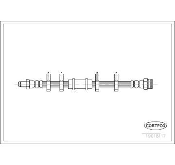 Brzdová hadice CORTECO 19018117