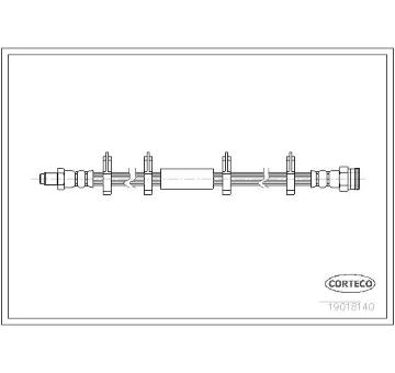 Brzdová hadice CORTECO 19018140