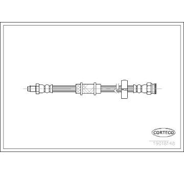 Brzdová hadice CORTECO 19018148