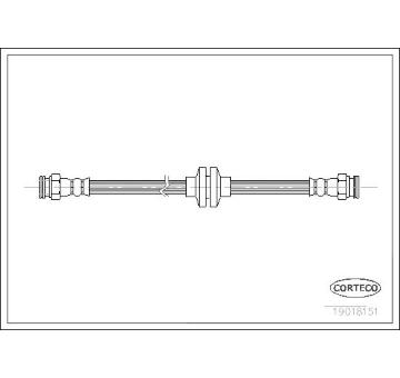 Brzdová hadice CORTECO 19018151
