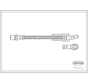 Brzdová hadice CORTECO 19018190