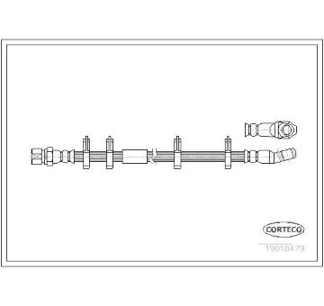 Brzdová hadice CORTECO 19018479