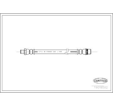 Brzdová hadice CORTECO 19018502