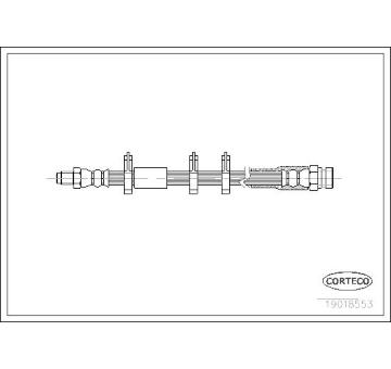 Brzdová hadice CORTECO 19018553