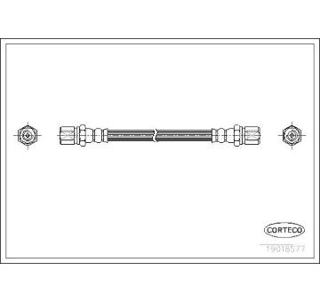 Brzdová hadice CORTECO 19018577