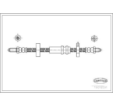Brzdová hadice CORTECO 19018591