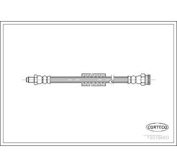 Brzdová hadice CORTECO 19018660