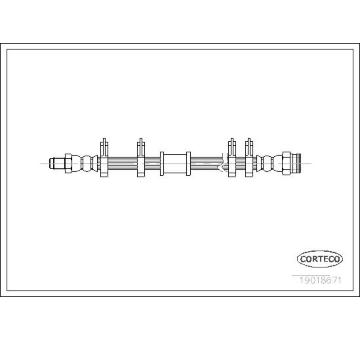 Brzdová hadice CORTECO 19018671