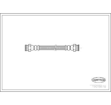 Brzdová hadice CORTECO 19018678