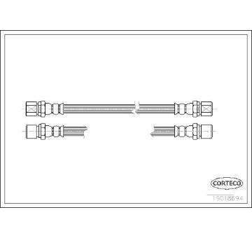 Brzdová hadice CORTECO 19018694