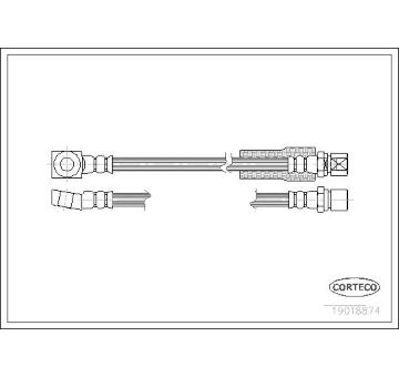 Brzdová hadice CORTECO 19018874