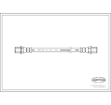 Brzdová hadice CORTECO 19018883