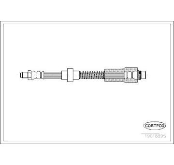 Brzdová hadice CORTECO 19018895