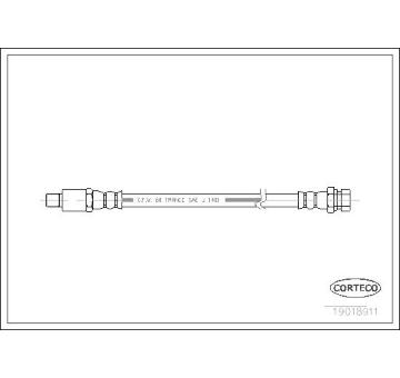 Brzdová hadice CORTECO 19018911
