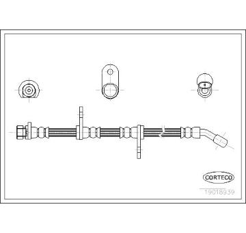 Brzdová hadice CORTECO 19018939