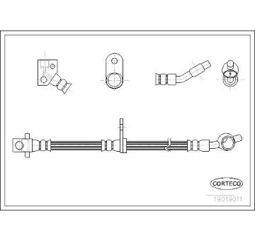 Brzdová hadice CORTECO 19019011