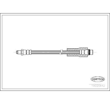 Brzdová hadice CORTECO 19020612