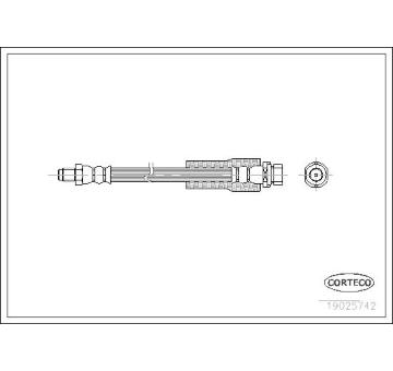 Brzdová hadica CORTECO 19025742