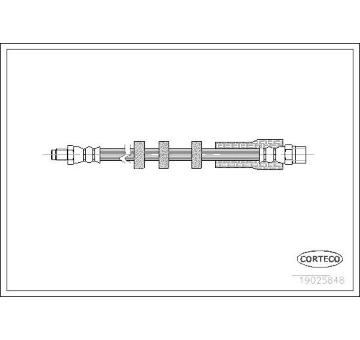 Brzdová hadica CORTECO 19025848