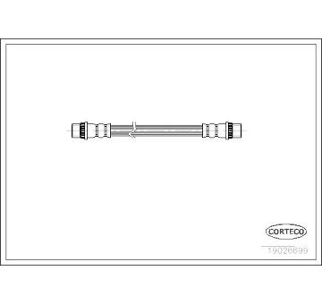 Brzdová hadica CORTECO 19026699