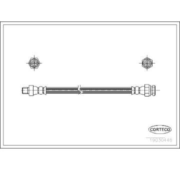 Brzdová hadica CORTECO 19030446