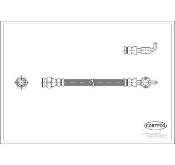 Brzdová hadica CORTECO 19030455