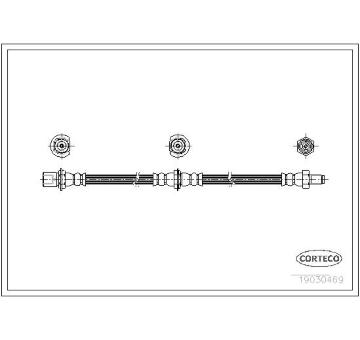 Brzdová hadica CORTECO 19030469