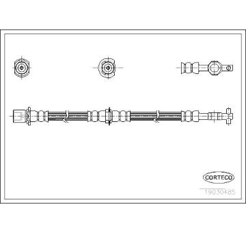 Brzdová hadice CORTECO 19030485