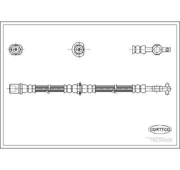 Brzdová hadice CORTECO 19030488