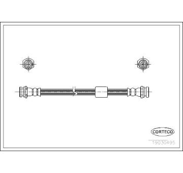 Brzdová hadice CORTECO 19030495