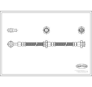 Brzdová hadica CORTECO 19030504