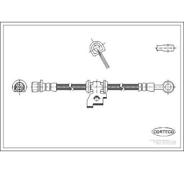 Brzdová hadice CORTECO 19030508