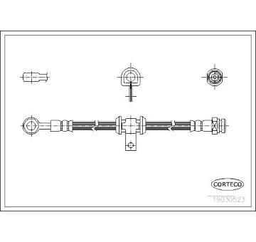Brzdová hadice CORTECO 19030523
