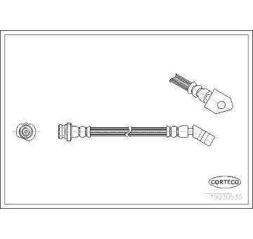 Brzdová hadice CORTECO 19030535