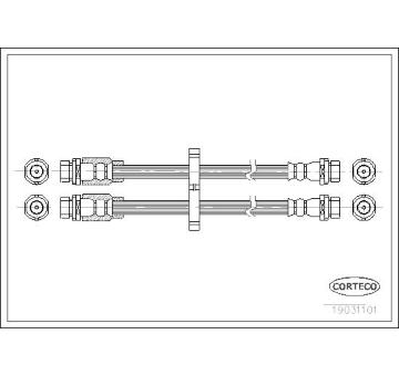 Brzdová hadice CORTECO 19031101