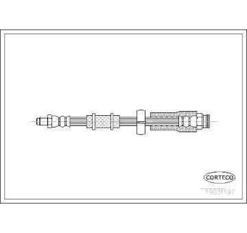 Brzdová hadice CORTECO 19031197