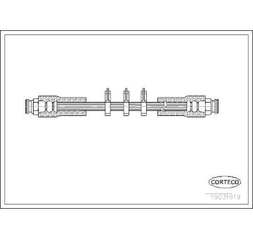 Brzdová hadice CORTECO 19031619