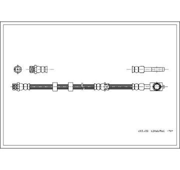 Brzdová hadice CORTECO 19031632