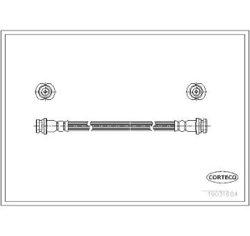 Brzdová hadice CORTECO 19031684