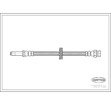 Brzdová hadice CORTECO 19031728