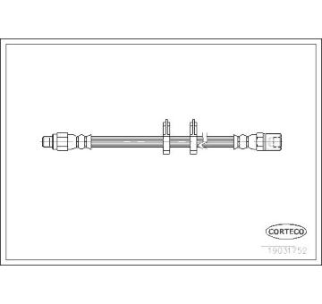 Brzdová hadice CORTECO 19031752