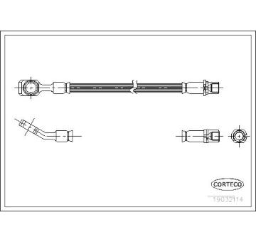 Brzdová hadice CORTECO 19032114