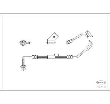Brzdová hadice CORTECO 19032130