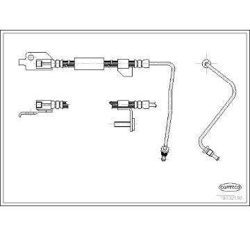 Brzdová hadice CORTECO 19032138