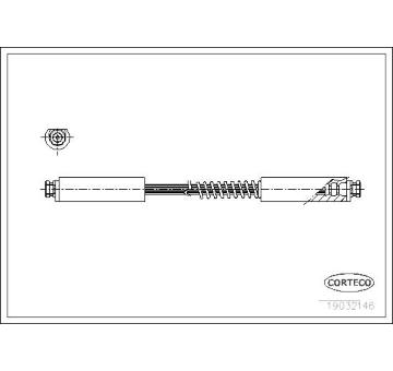 Brzdová hadice CORTECO 19032146