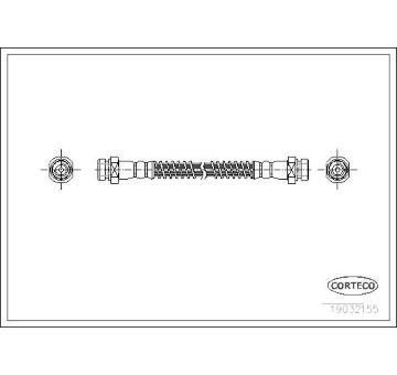 Brzdová hadice CORTECO 19032155