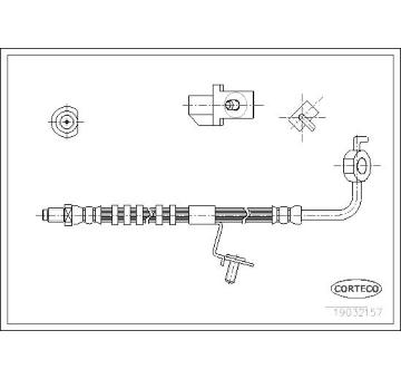 Brzdová hadice CORTECO 19032157