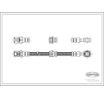 Brzdová hadice CORTECO 19032169