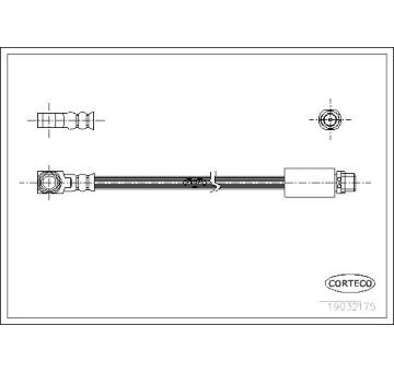 Brzdová hadice CORTECO 19032175